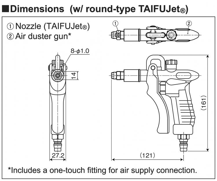  GUN TD-30H 1/4 pistolet do odmuchu